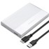 QOLTEC Kućište za disk 2.5" SATA SSD/HDD, USB 3.0, do 2 TB, srebrna